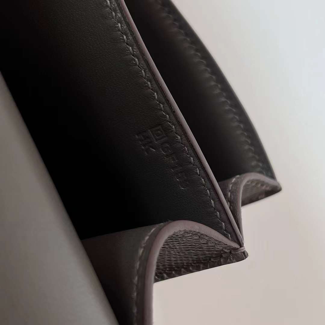 Hermès（爱马仕）Constance Elan Epsom 8F 锡器灰 银扣 26cm 全手工蜡线缝 Phw