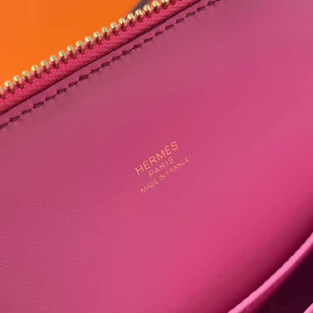 Hermès（爱马仕）Bolide 保龄球包 Epsom 5P 樱花粉 金扣 25cm 全手工蜡线缝制 ghw