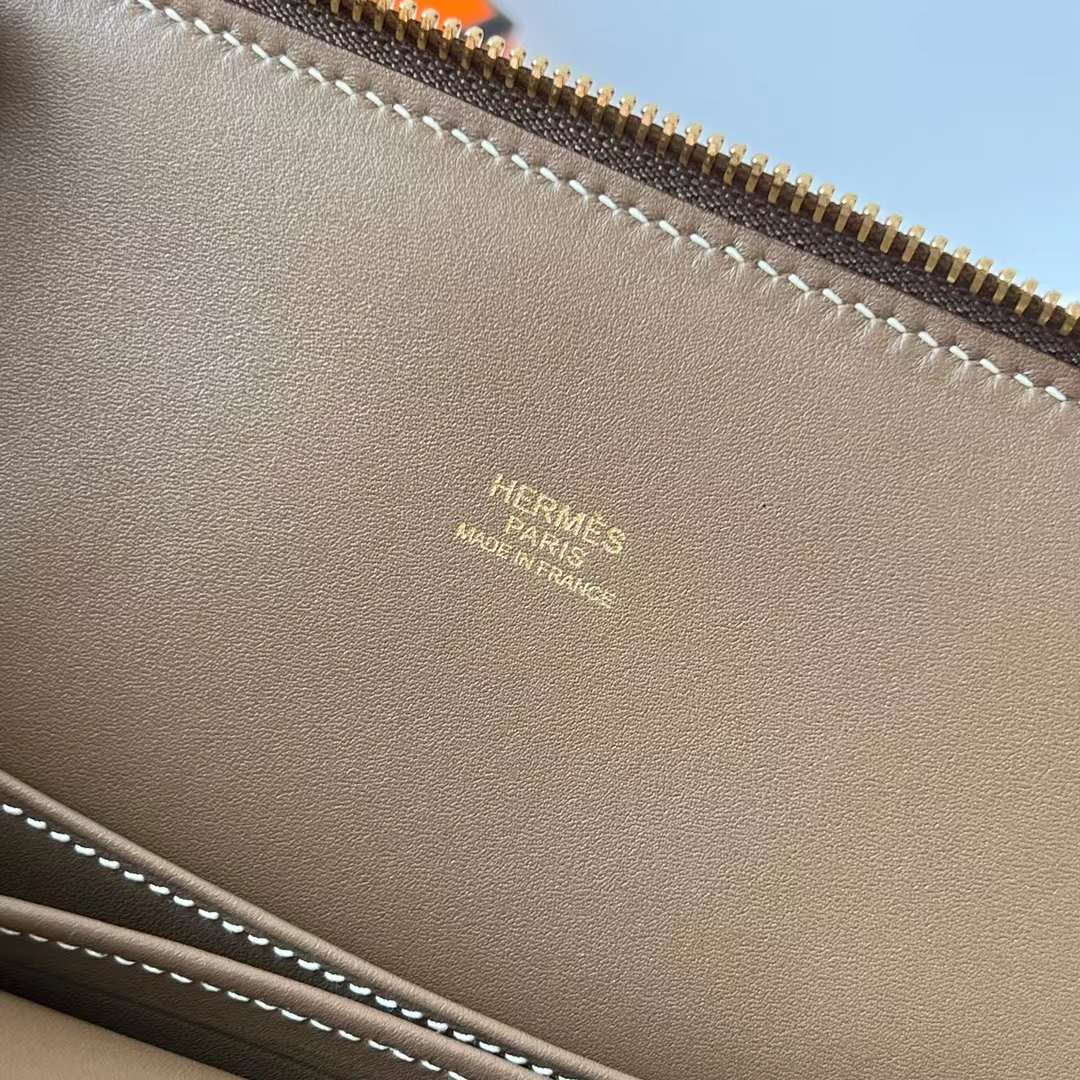 Hermès（爱马仕）Bolide 保龄球包 Epsom ck18 大象灰 金扣 25cm 全手工蜡线缝制 Ghw