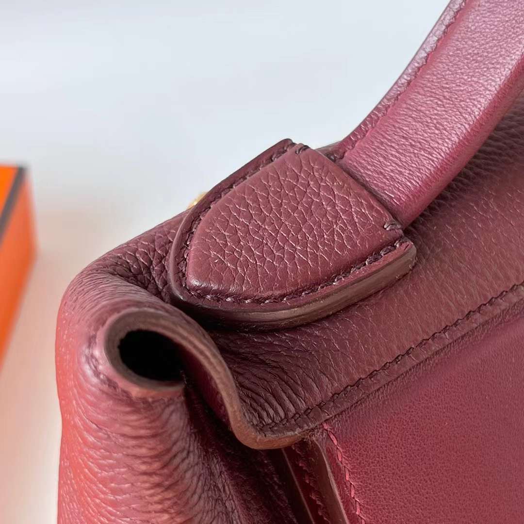 Hermès（爱马仕）Kelly 2424 Maurice 拼 Swift Ck55 爱马仕红 金扣 29cm 全手工蜡线缝制 Ghw