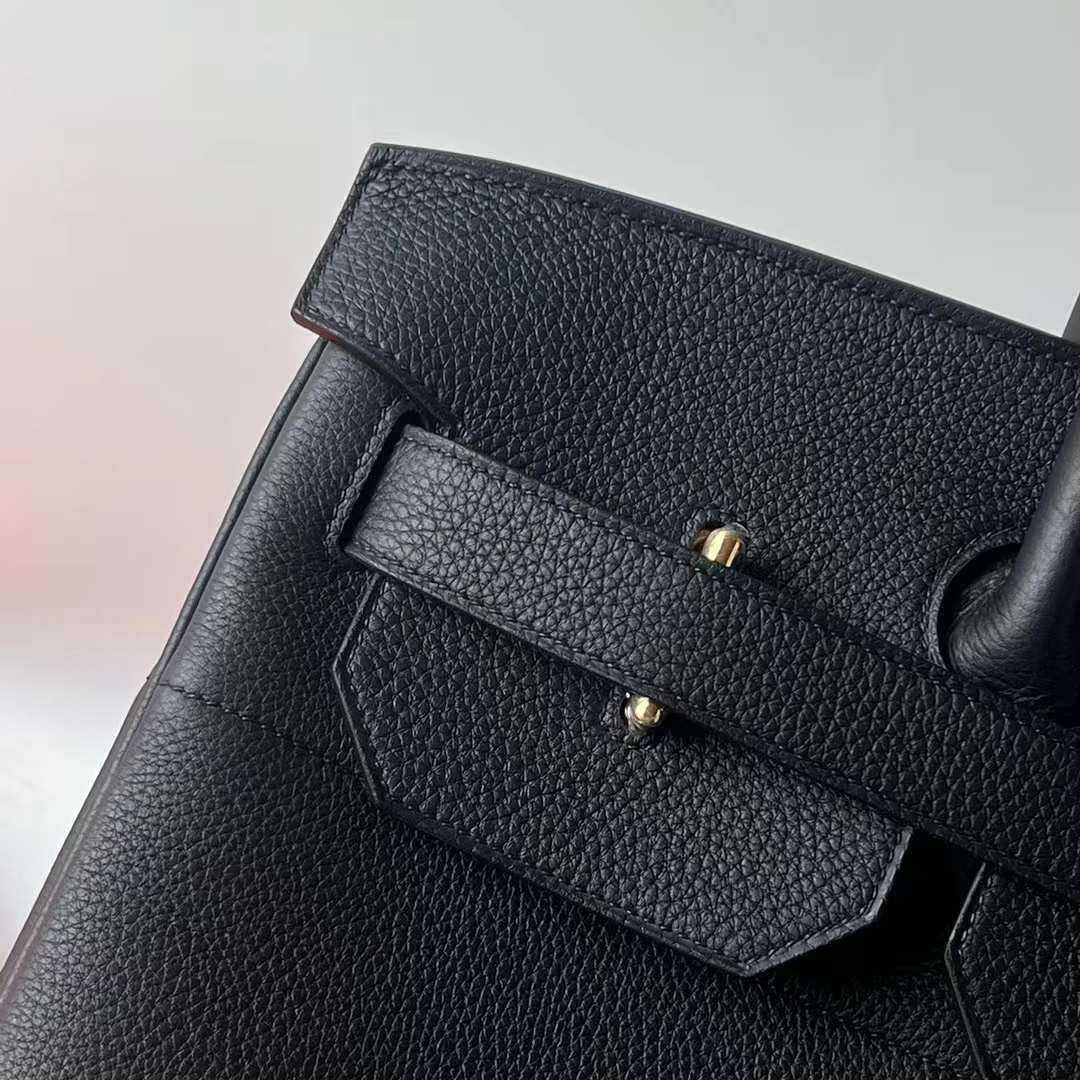 Hermès（爱马仕）Birkin Hac Togo皮 Ck89 黑色 金扣 40cm 全手工蜡线缝 Ghw