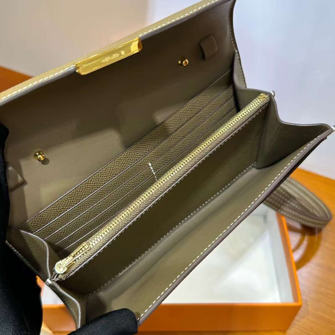 Hermès（爱马仕）Constance to go epsom ck18 大象灰 金扣 20cm