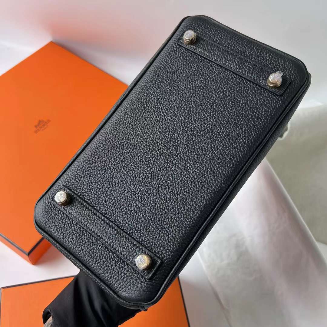 Hermès（爱马仕）Birkin 铂金包 Togo皮 顶级小牛皮 Ck89 黑色 金扣 25cm 全手工蜡线缝 Ghw
