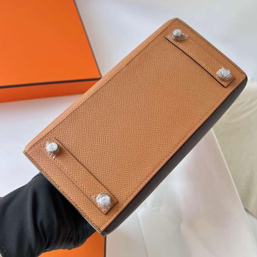 Hermès（爱马仕）Birkin 铂金包 限量版 小房子 金棕色 20cm 全手工蜡线缝制 Phw