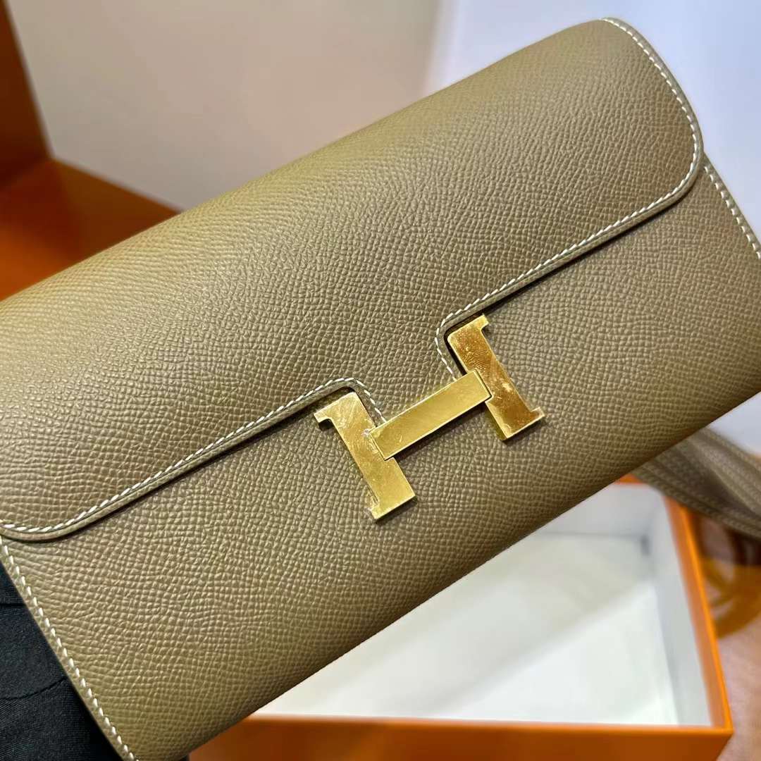 Hermès（爱马仕）Constance to go epsom ck18 大象灰 金扣 20cm