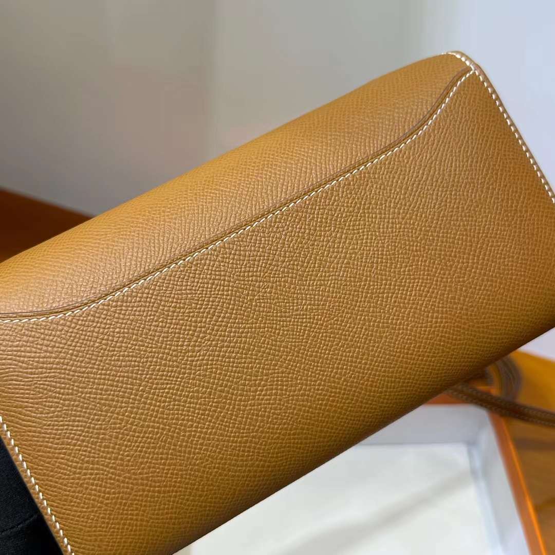 Hermès（爱马仕）Constance to go epsom ck37 金棕色 金扣 20cm 全手工蜡线缝 ghw