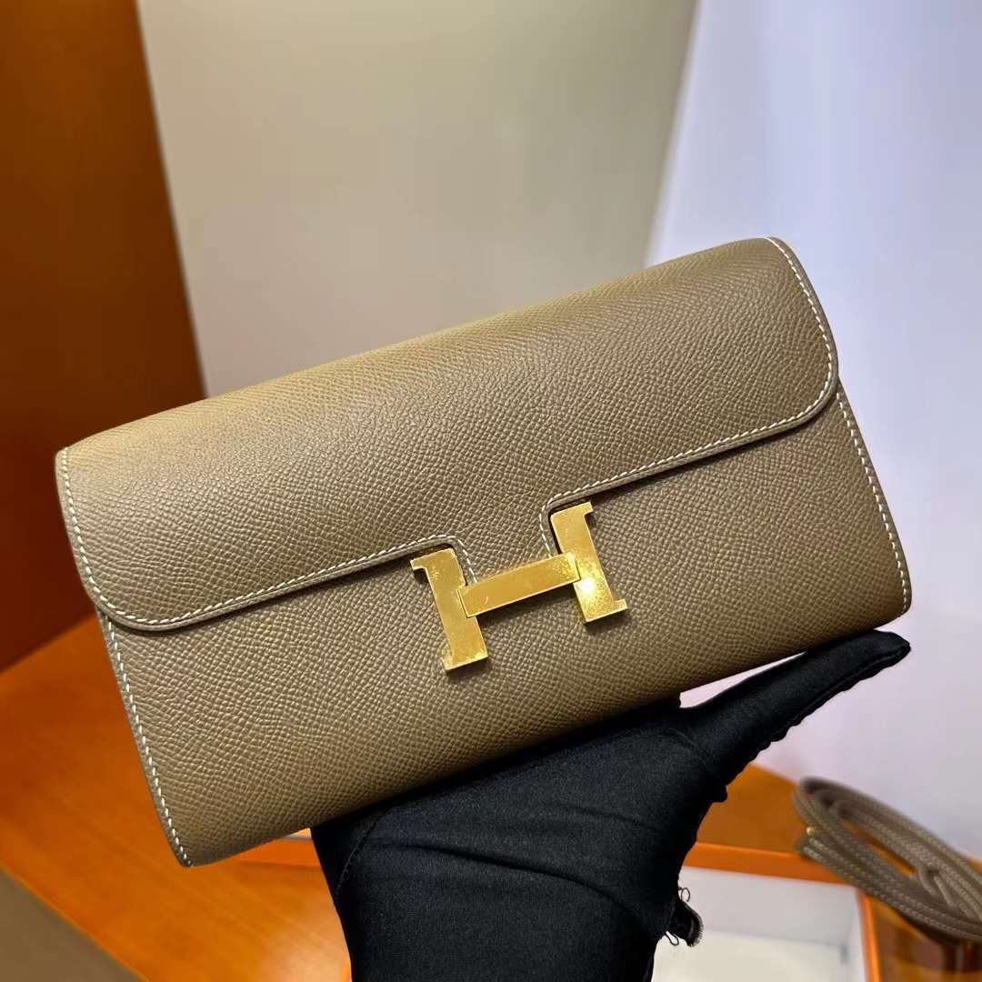 Hermès（爱马仕）Constance to go epsom ck18 大象灰 金扣 20cm