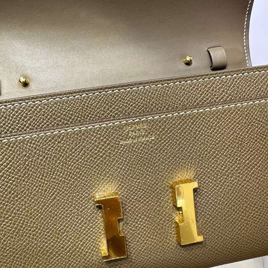 Hermès（爱马仕）Constance to go epsom ck18 大象灰 金扣 20cm