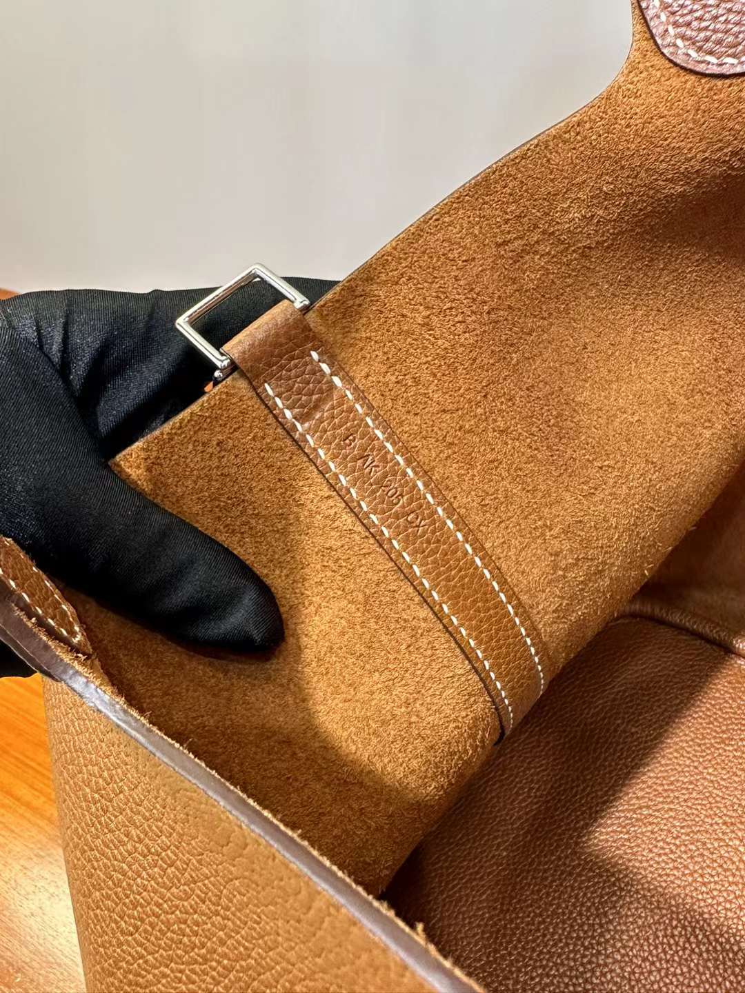 Hermès（爱马仕）Picotin 菜篮子 Barenia 颗粒马鞍皮 金棕色 银扣 22cm