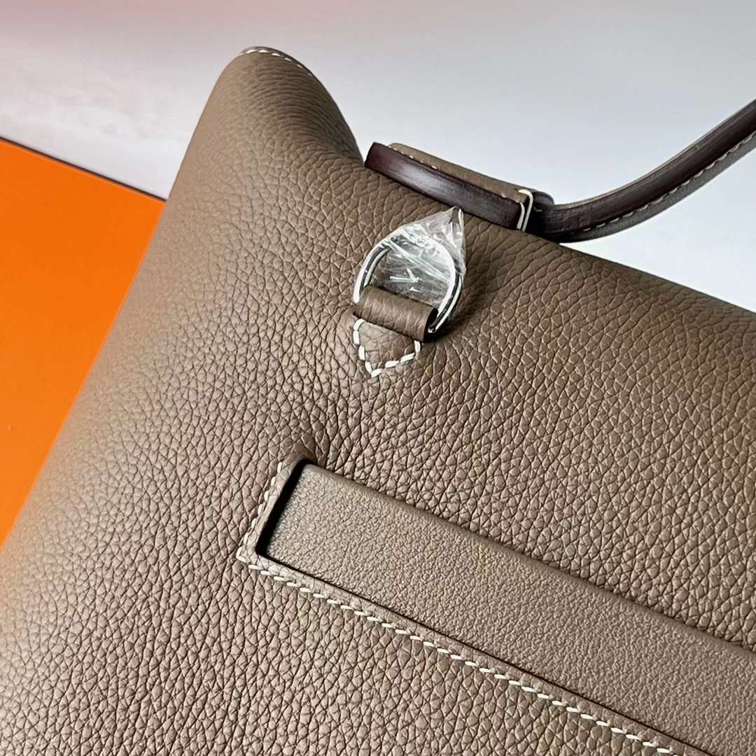 Hermès（爱马仕）Kelly 2424 Maurice 拼 Swift Ck18 大象灰 银扣 29cm 全手工蜡线缝 Phw