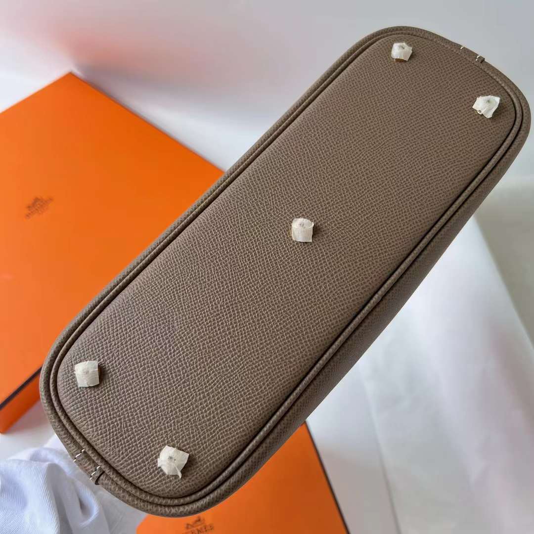 Hermès（爱马仕）Bolide 保龄球包 Epsom ck18 大象灰 金扣 25cm 全手工蜡线缝 Ghw