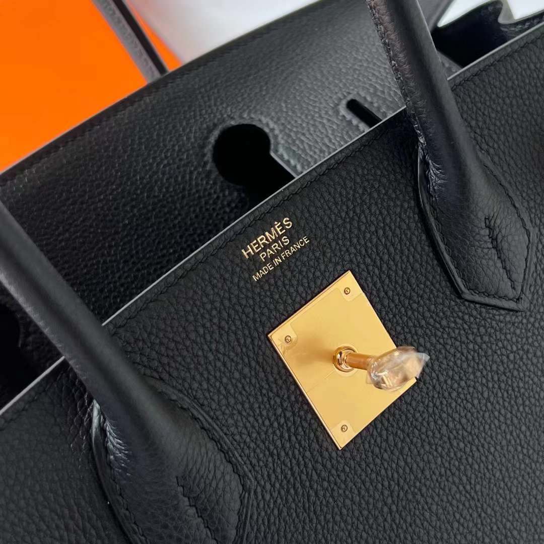 Hermès（爱马仕）Birkin 铂金包 Togo皮 Ck89 黑色 金扣 Ghw 30cm
