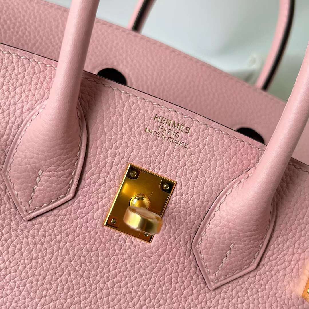 Hermès（爱马仕）Birkin 铂金包 Togo皮 3Q 新粉色 金扣 25cm Ghw