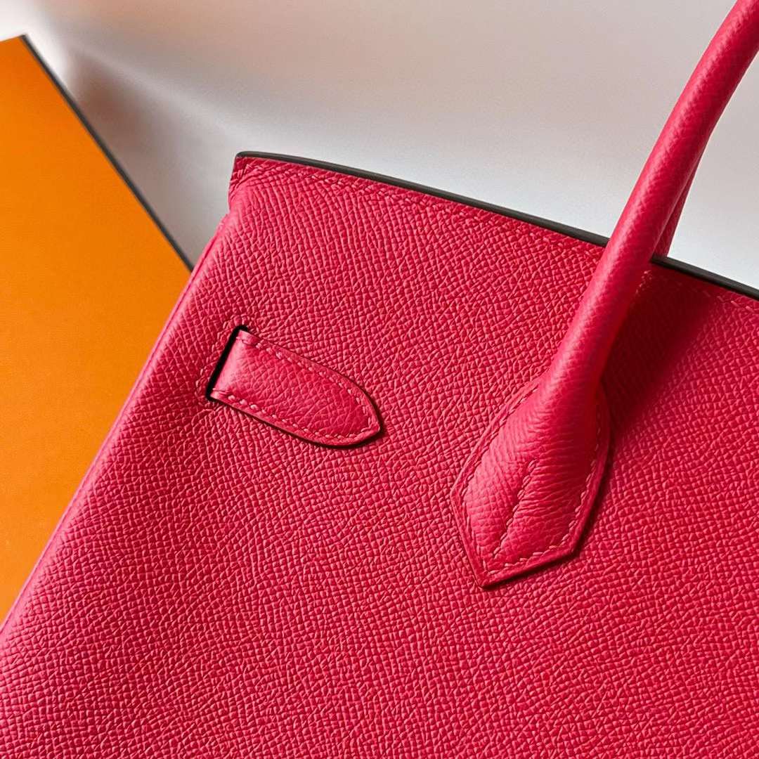 Hermès（爱马仕）Birkin 铂金包 Togo i6 极致粉 金扣 30cm 全手工蜡线缝 Ghw