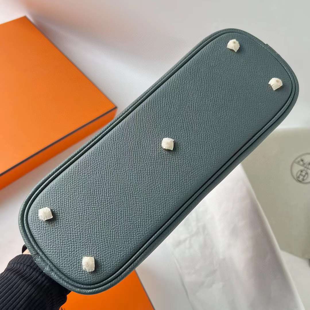 Hermès（爱马仕）Bolide 保龄球包 Epsom Y7 飓风蓝 金扣 25cm 全手工蜡线缝 Ghw