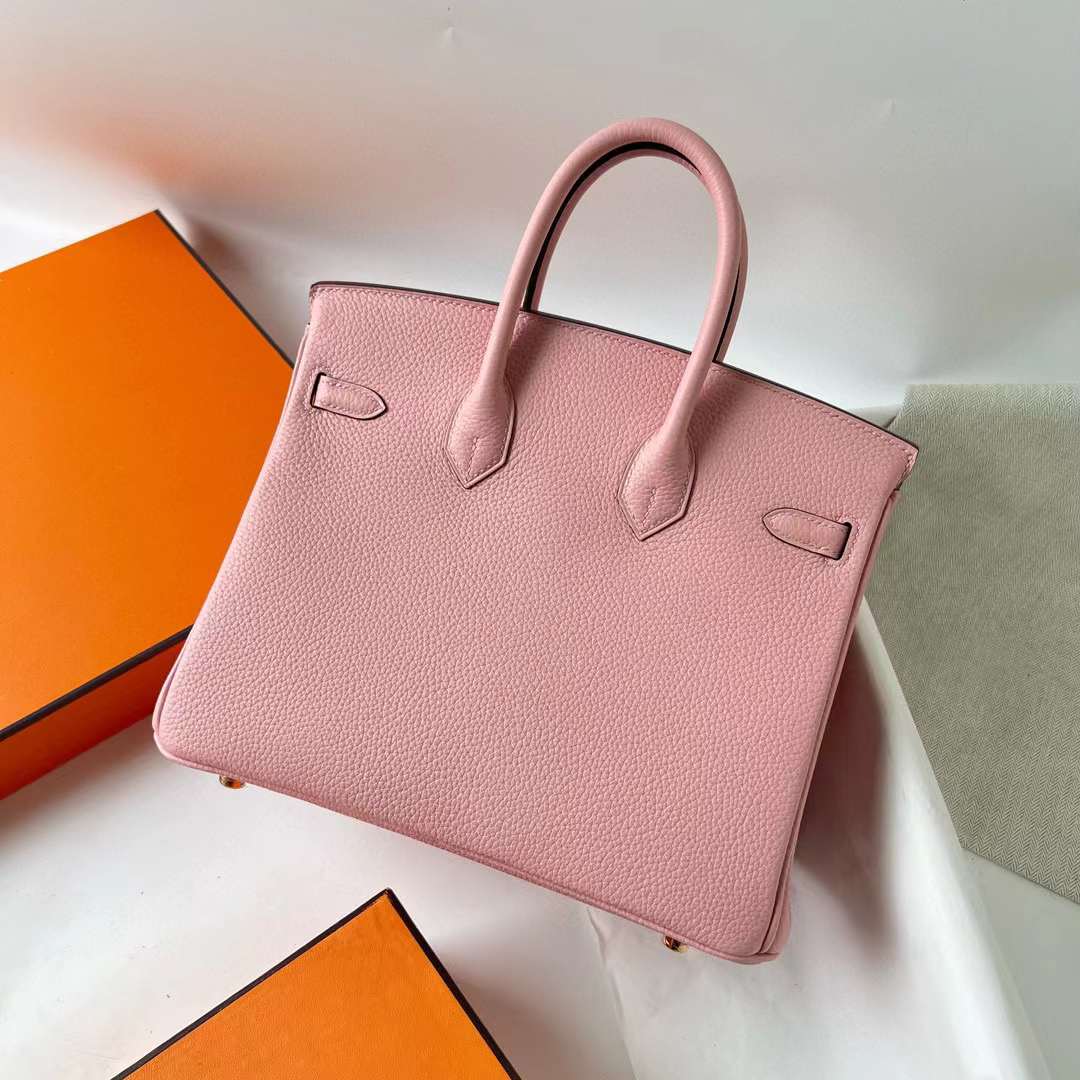 Hermès（爱马仕）Birkin 铂金包 Togo皮 3Q 新粉色 金扣 25cm Ghw